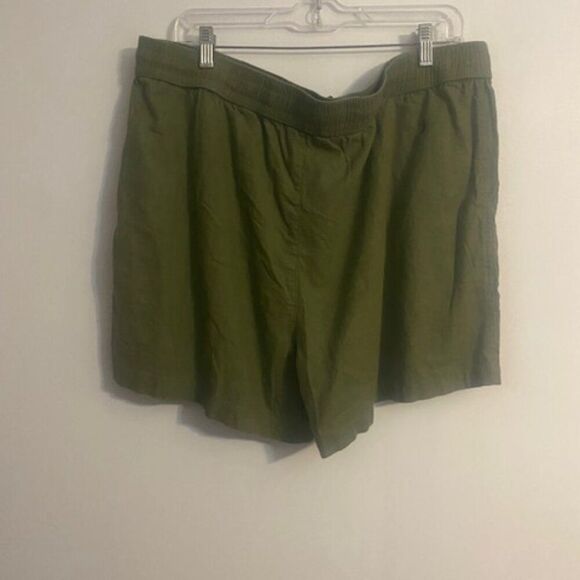 Nautica Green Linen blend drawstring waist shorts, size XXL - Picture 2 of 4